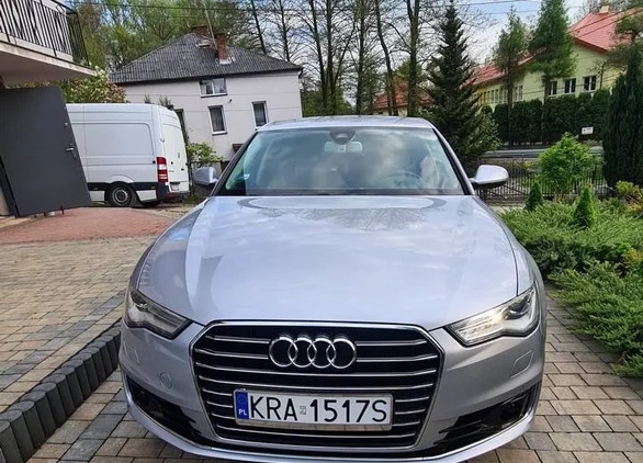 Audi A6 cena 75500 przebieg: 214000, rok produkcji 2015 z Krzeszowice małe 154